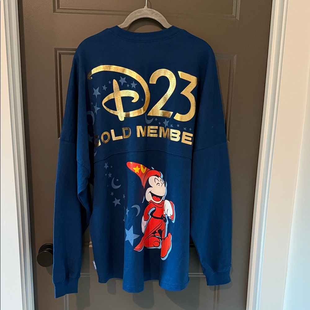 Disney 2025 D23 Gold Member Sorcerer Mickey Spirit Jersey Size Adult XL Unisex